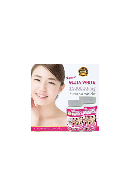 original supreme gluta white skin whitening pills glutathione 1500000 mg 1500000mg Capsules (Made In Korea) Price in India Authentic 3 Bottles sale!! White