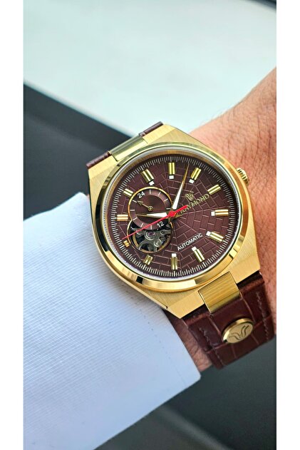 Raymond RYM-250424-DR NH39A MEKANİZMALI OTOMATİK ERKEK KOL SAATİ