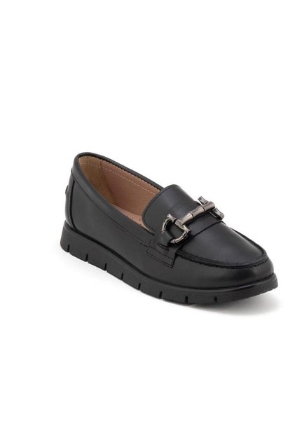 25076042Y Genuine Leather Soft Flexible Sole Women's Loafer Shoes