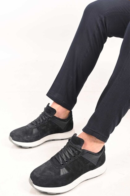 Lace-Up Eva Sole Genuine Leather Sneaker 172-64198 Men's Shoes
