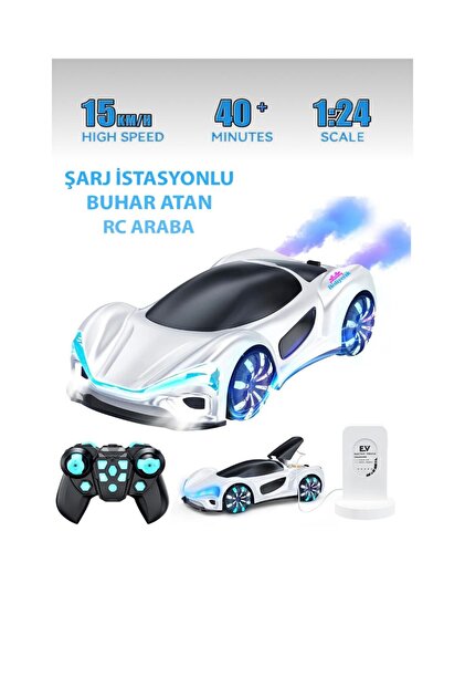 ZİVENTA Uzaktan Kumandalı Elektrikli Araba 4X4 Şarj İstasyonlu Led