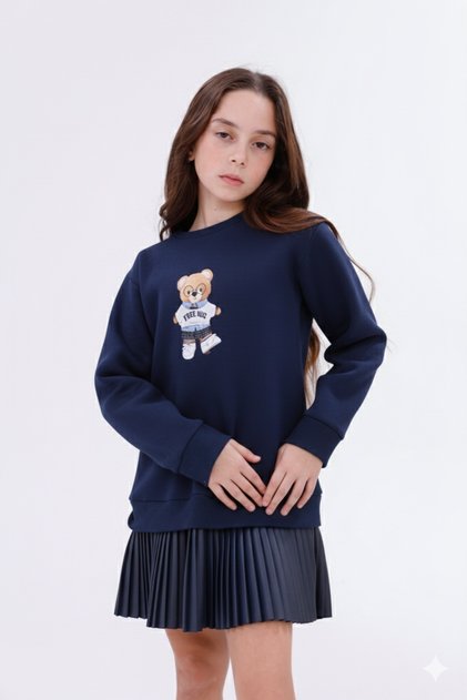 Rochie sport pentru fete cu imprimeu Teddy