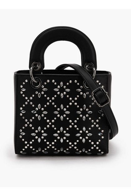Embellished Tote Bag with Detachable Strap - H 18 x W 9 cms