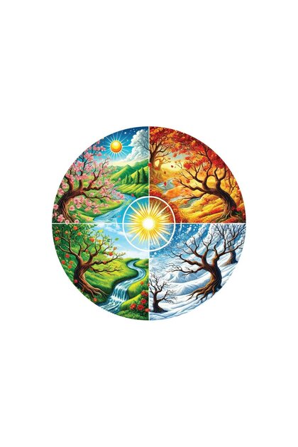 Art Puzzle Dört Mevsim Çarkı 570 Parça Round Puzzle - Fiyatı