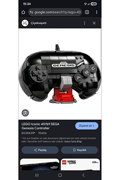 LEGO lconic 40769 SEGA Genesis Controller - Fiyatı, Yorumları
