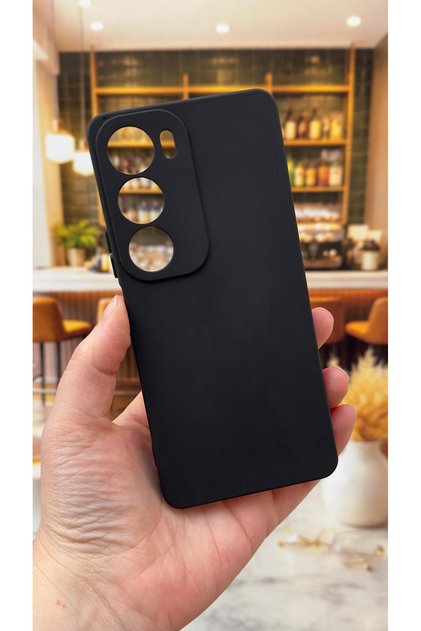 Vivo Y19S Compatible Silicone Shock-Absorbing Classic Protective Rubber Case
