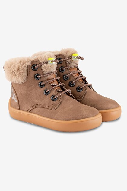 HOPFRÖG Furry Boots Kahverengi Meşe Barefoot Çocuk Botu - Fiyatı