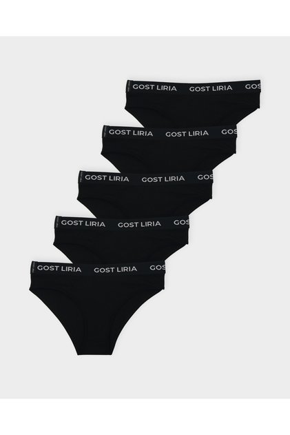 Root Women's Slip Panties 5 Pack - Black