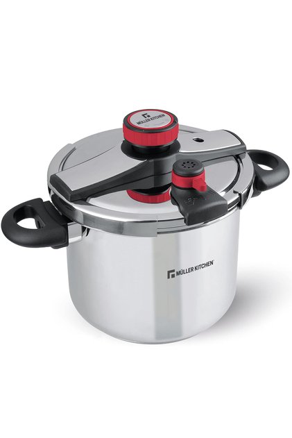 Pressure Cooker 10L, Premium Stainless Steel, Induction Base Compatible with All Cooktops
