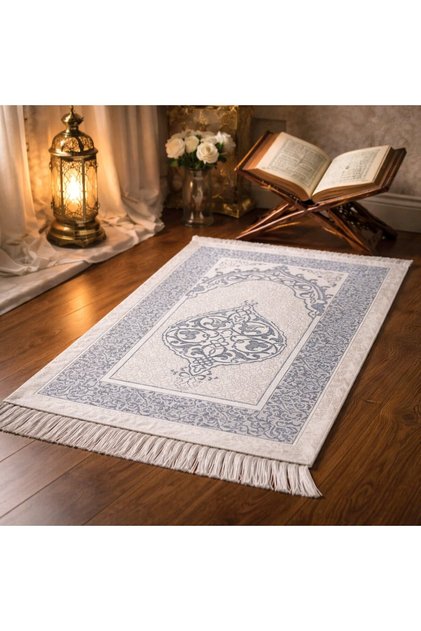 10 Pieces of Taffeta Cotton Ottoman Prayer Rug Mixed Color Hajj Umrah Mevlüt Gift for Distribution