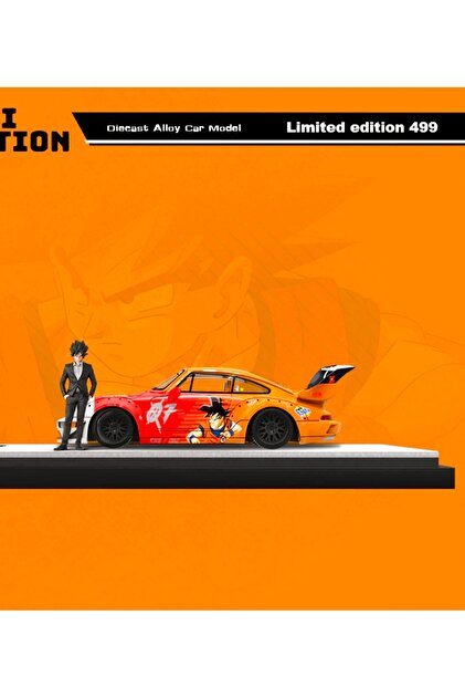 Mini Station Porsche RWB 964 Dragon Ball Z 3'lü Set (Pleksi-Kutulu