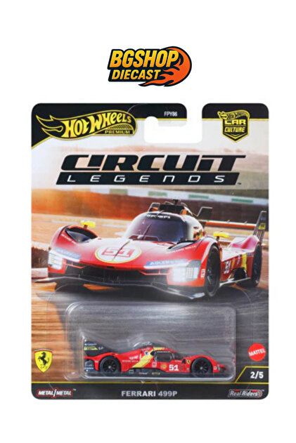 ミニカー Ferrari F50 499P LANCER porsche RWB etc HOT WHEELS Premium - Car Culture - Circuit Legends - Ferrari 499P