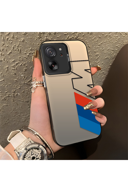 Xiaomi Mi 13T/Mi 13t Pro Compatible Bmw Patterned Silicone Edge Hard Back Anti-Fall Case