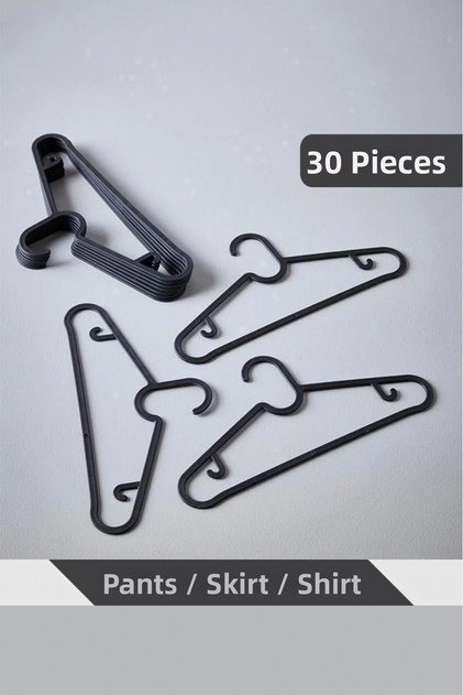 30 Pieces of Clothes Hangers, Stylish and Durable Hanger Set for Clothes and Shirts