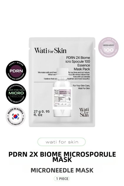 قناع ورقي بالإبر الدقيقة PDRN و2X Biome مع تقنية الإبر الدقيقة PDRN