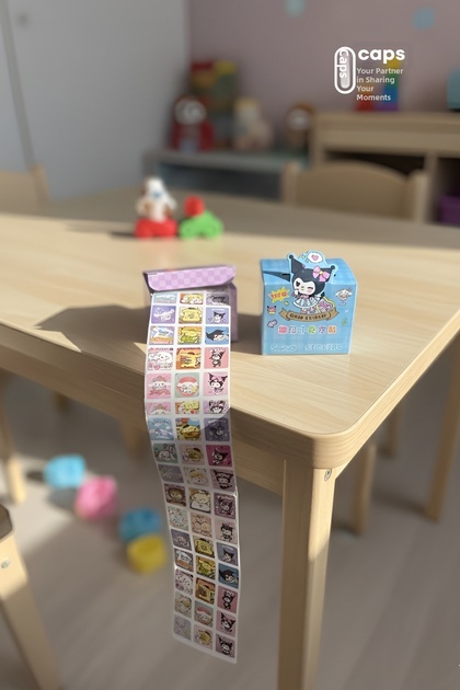Sanrio Characters (Kuromi, My Melody, Cinnamoroll) Themed Roll Sticker Album – 400+ Pieces