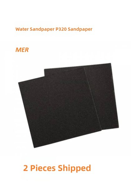 Water Sanding Sand 27.5 cm X 22.5 cm in Various Sizes for Polishing Fine Grit Water Sanding (P 320 Grit) 2 Pieces