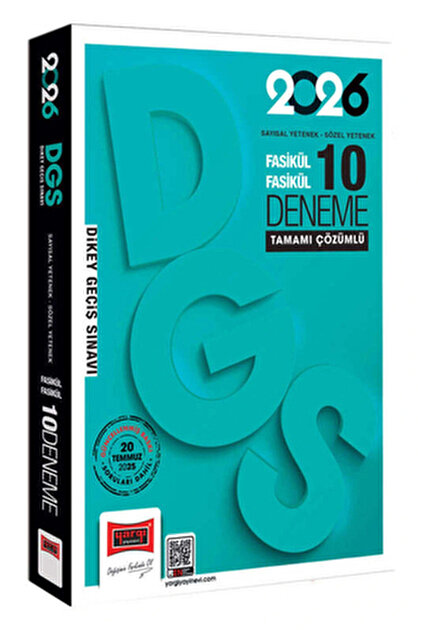 Yargı Yayınları Yargı 2026 DGS 10 Deneme Fasikül Çözümlü - Fiyatı