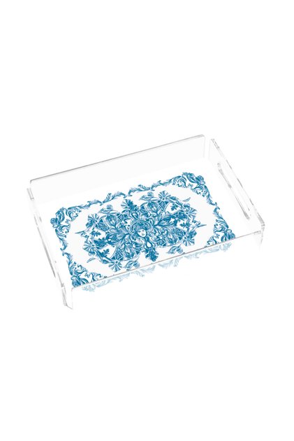 Blue Blanc Royale 25X17 Plexiglass Tray