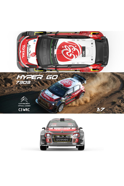 MJX 1/7 Citroen C3 WRC 7303 Hyper GO 4x4 Fırçasız Motor ve Escli
