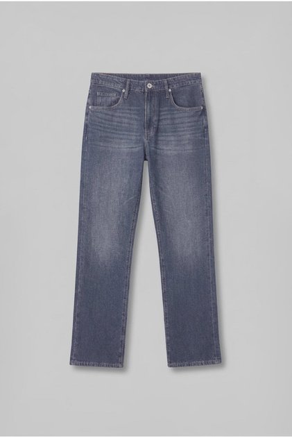 Men's Regular Fit Washed Jeans Blue