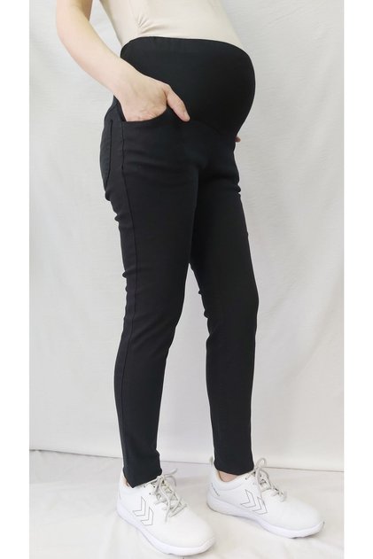 Maternity Washable Canvas Skinny Leg Trousers