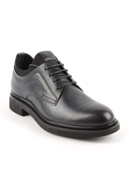 3456 Men's Leather Boots Navy Blue