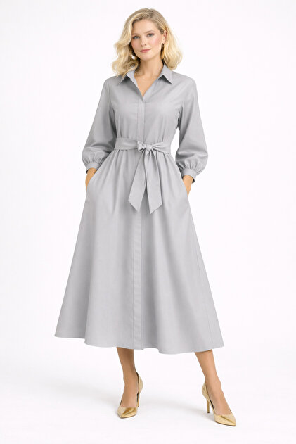 sachin and babi light blue dress Gray Midi Dress