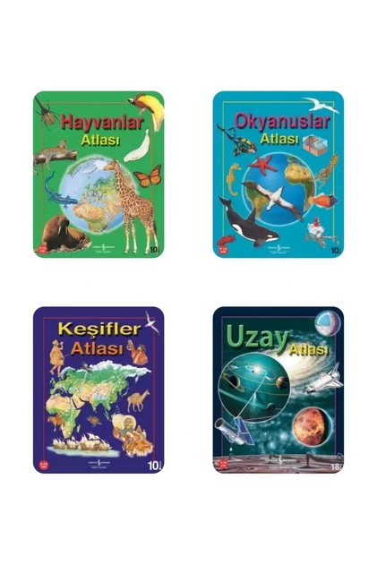 9-14 Years Bilim Atlası /Animals/Exploration/Space/Forests + Reading Tracker..!