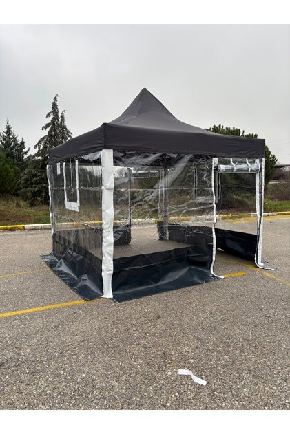 3x3 gazebo kış bahçesi 2 kapılı popüler renk
