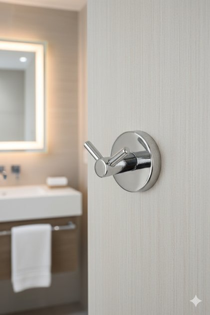Krom V Çatal Bornozluk Askısı