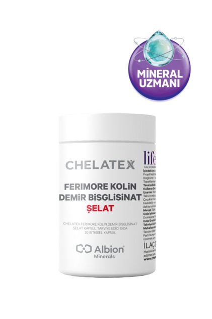 Ferimore Kolin Demir Bisglisinat Şelat Albion Mineral 30 Kapsül