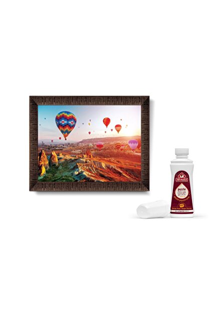 Art Puzzle Kapadokya'Nın Son Işıkları 1000 Parça Çerçeveli Puzzle