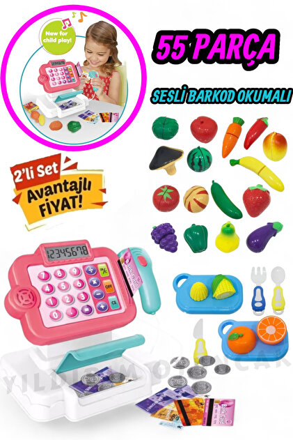 YILDIRIM OYUNCAK Sesli Işıklı Dokunmatik Mini Yazar Kasa Barkod