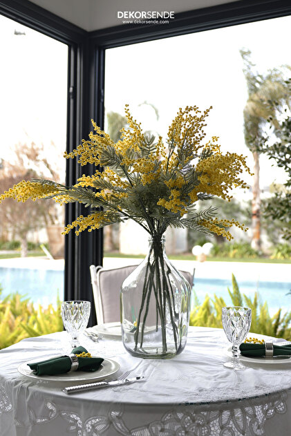 Dekorsende Yapay Mimoza Dalı Sarı 86 Cm - Fiyatı, Yorumları