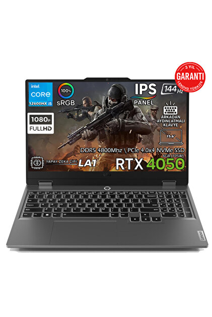 LENOVO Ideapad Gaming 3 Intel Core I5-12450h 16gb 512gb Ssd Nvidia