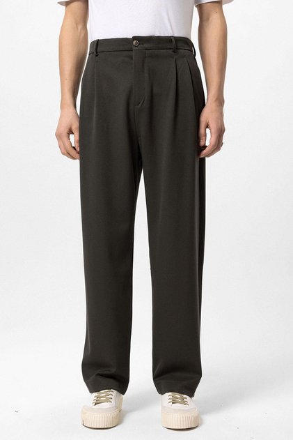 High Waist Pleated Comfortable Fit Men's Trousers
