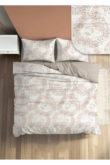 Fixbox Ranforce Single Bed Sheet Elastic Duvet Cover Set Orbita Mink