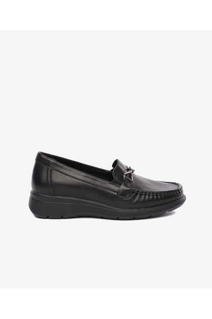 Greyder 25593 Zn Deri Comfort Casual Kadın Ayakkabı SİYAH - Fiyatı