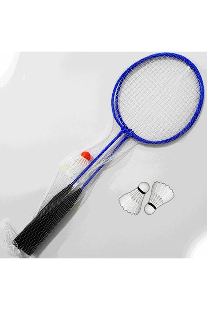 CKSpor Badminton Seti 2 Adet Premium Raket + 3 Adet Top Dayanıklı – Hafif
