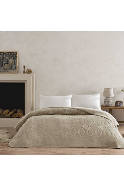 Tessra Double Blanket Beige
