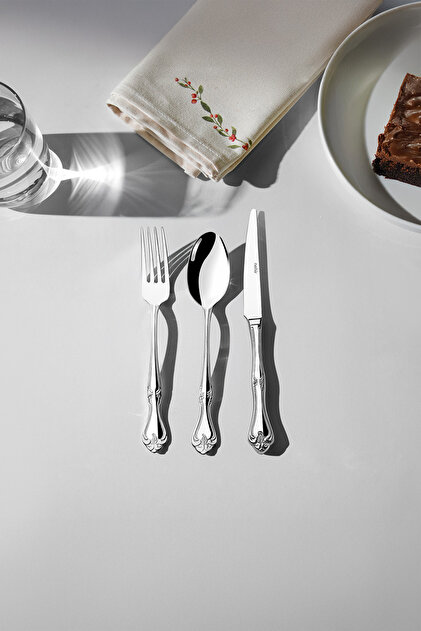 Lalezar Sade 6-Person 18-Piece Boxed Dessert Cutlery Set