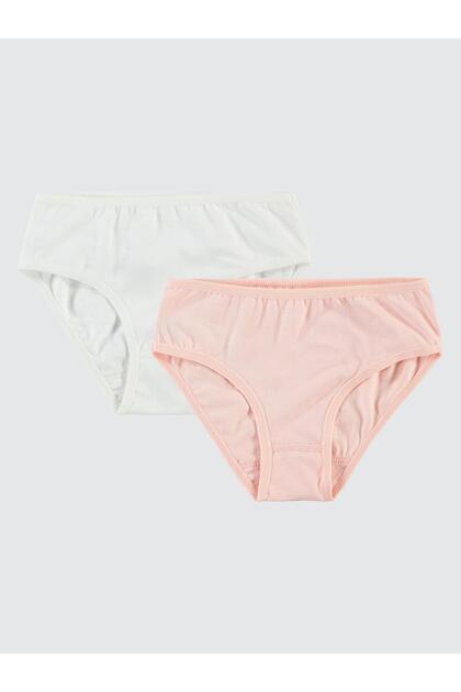 Girl's 2-Piece Panties Set 2-10 Years - Ecru 4-5 Years