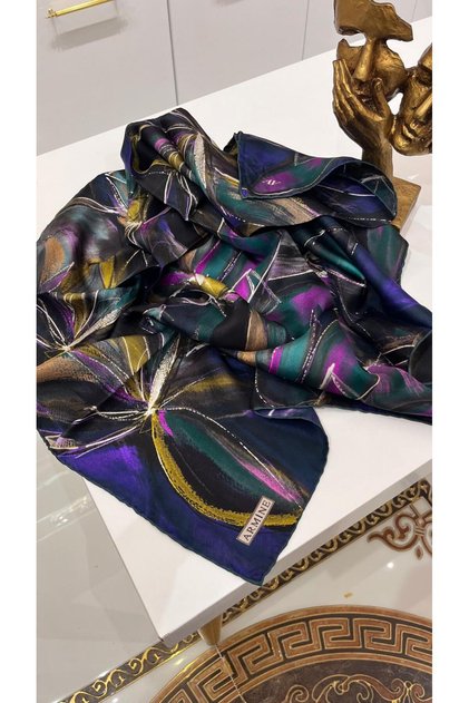 Twill Silk Scarf Autumn Winter Season