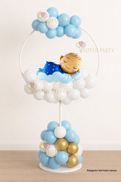 Sleeping Baby Foil Balloon - Hospital Room Door Decoration - Newborn Baby Door Decoration Baby Boy