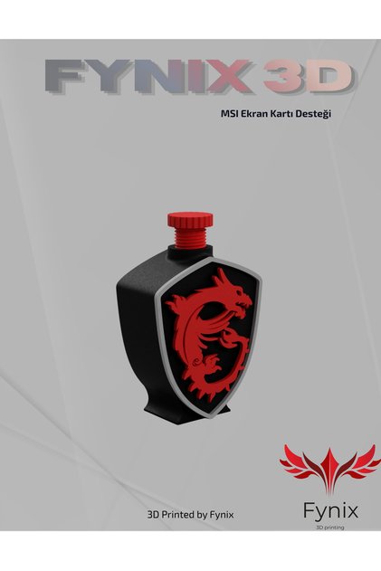 MSI Ekran Kartı Destek Aparatı – GPU Sarkma Önleyici (Large) Siyah Kırmızı