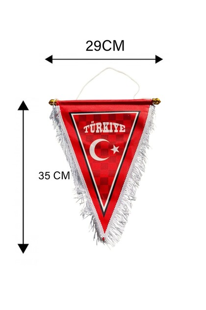 Special Coats of Arms for Labelers Pennant Country Flag Series Turkey Design Triangle Flag 29X35Cm Size