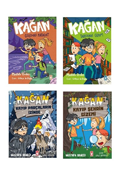 Timaş Yayınları Mustafa Orakçı Kağan Seti 4 Kitap (Kayıp Şehrin