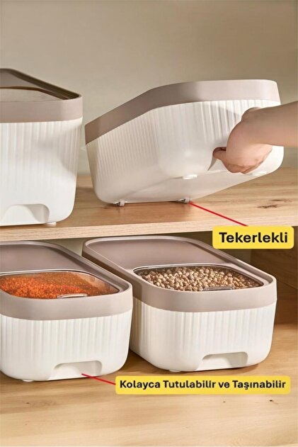 Bayev Apex 12 Lt Çok Amaçlı Tahıl Erzak Bakliyat Kuru Gıda Kutusu