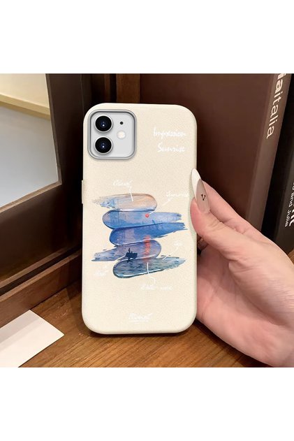 iPhone 12/12 Pro Compatible White Leather Textured Silicone Protects Camera Shock Absorbing Case